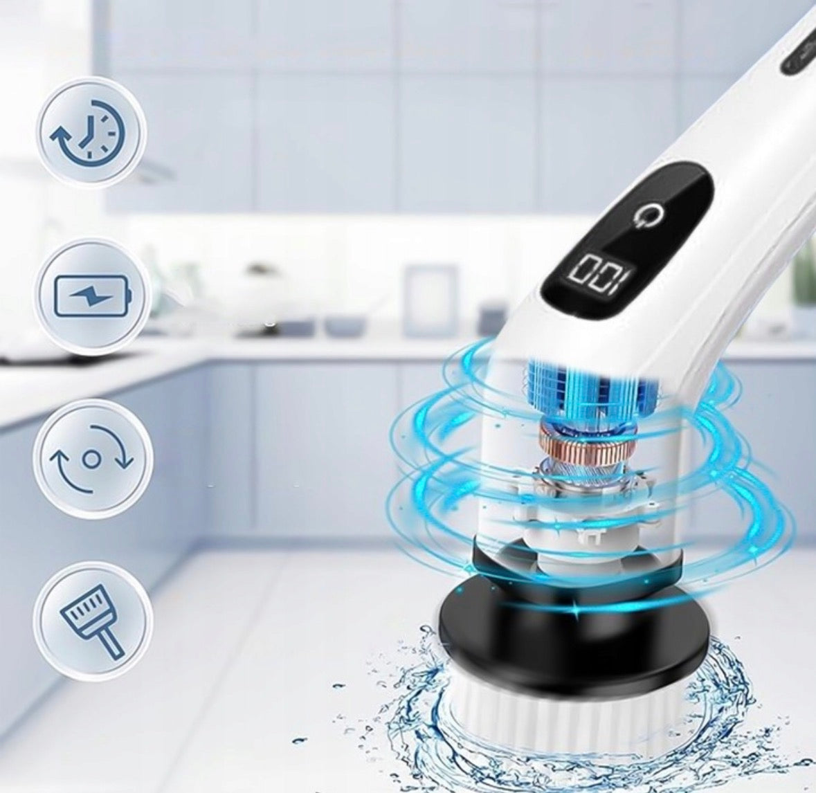 SmartScrub™ 9w1 – Bezprzewodowa Szczotka Elektryczna do Sprzątania